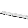 Patch panel 24 PORT 0,5U kat.5e szary PPU5-0024-S