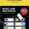Intenso USB-Stick 10er Pack Basic Line 10 x 8 GB Pendrive USB 8 GB żółty, zielony, niebieski, pomarańczowy, czarny 35035