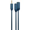 Adapter 3,5mm wtyk / 2x 3,5mm gniazdo 0,1m Clicktronic
