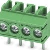 PCB terminal, 4 pole, pitch 3.5 mm, AWG 26-16, 17.5 A, screw connection, green, 1984785