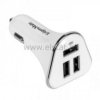 Ładowarka sam. 3x USB ( 5,2A ), biała