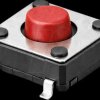 DTSM-21R-V-T/R Short stroke button, SMD, 1 NO, 12 x 12 x 4.3 mm