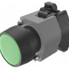 Przełącznik przyciskany 22mm Poz.stab 1 zielony IP65 płaski 704.029.5
