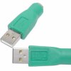 Przejście komputerowe wtyk USB - gniazdo PS2