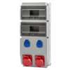 Rozdzielnica Caja 20M Gniazda 16A 5P, 32A 5P, 2X230v Ip44