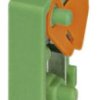 PCB terminal, 1 pole, pitch 3.81 mm, AWG 26-18, 12 A, spring-clamp connection, green, 1789647