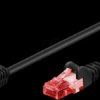 51513 Network cable Cat.6 U/UTP angled / straight, 0.25 m