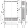 Szafa rozdzielcza kabli Hager ZAL84U, 1110 mm x 1355 mm x 315 mm, 1 szt.