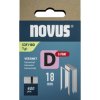 Novus 042-0794 Type 53F 600 pieces Flat Crown Clips for Tackers 18x11.3mm