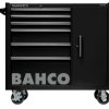 Wózek na narzędzia, na kółkach, 6-szufladowa, 1100 x 501 x 986mm, materiał: Lita stal, Bahco
