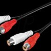 50437 RCA cable, stereo extension cable, 10 m