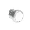 Metalowy przycisk fi22mm kryty samoczynny powrót Biały LPSB108