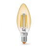 Żarówka LED E14 C35 6W = 52W 680lm 2200K Ciepła Amber Filament 360 VIDEX