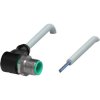 Sensor actuator cable, M12-cable plug, angled to open end, 3 pole, 5 m, PUR, gray, 4 A, 240772-0003