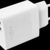 FIXC17N-2U-WH USB charger, 17 W, 5 V, 3.4 A, 2x USB-A, white
