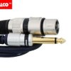 Przewód, kabe, wtyk jack 6,3mm - gniazdo XLR mono żeński 5m MK17...