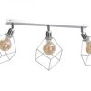 Spot loftowy 3xE27 RUBEN SILVER