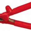 Battery charging pliers, pole sign +, 750 A, 180 mm, red, H 750 ROT VOLLISOLIERT