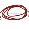 Przewód pomiarowy; Amass; czerwony; fi 2mm; L= 1m