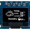 Wyświetlacz OLED 0.96cal Biały macierz pasywna 128 x 64pikseli Midas COB I2C