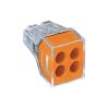 WAGO 773-104 4 Conductor PUSH WIRE® Splicing Connector 24A Orange