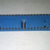 Flatcable connector male 34 pins with clips