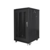 SZAFA INSTALACYJNA RACK STOJĄCA 19 22U 600X800 CZARNA DRZWI PERFOROWANE LANBERG (FLAT PACK) FF01-6822-23B