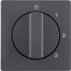 BERKER Q.x Płytka czołowa z pokrętłem do wyłącznika 3-pozycyjnego z 