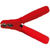 Battery charging pliers, pole sign +, 80 A, 125 mm, red, BYB-6-30F541