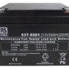 Uszczelniony akumulator kwasowo-ołowiow 24Ah RS PRO 166 x 175 x 125mm 12V
