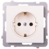 SONATA Gniazdo pojedyncze z/u Schuko ecru GP-1RS/m/27