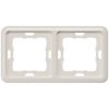 Siemens 5TG1812 Delta 2x Frame titanium white modular 2-way 151x80mm