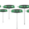 Zestaw kluczy trzpieniowych Torx ComfortGrip z rękojeścią T z trzonem bocznym chromowane matowe 6cz. 26248