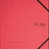 3011-00-25 Folder with elastic corner bands, A4, red
