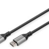 Connection cable, 2 m, black, DisplayPort 1.4 plug, straight to DisplayPort 1.4 plug, straight, DB-340105-020-S