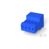 TE Connectivity 3-640442-4 Connector Female Closed Without Tab Blue Stripe