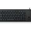 Klawiatura z trackballem Kompaktowa przewodowa, kolor: Czarny, USB, QWERTY (wersja włoska), Cherry