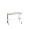 Stół warsztatowy szer. 900mm Tak Ławka mobilna Blacha stalowa dł. 1500mm wys. 840 → 1140mm