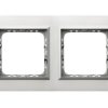 SONATA PRESTIGE Ramka 2 podwójna aluminium 4 mm aluminium + ramka srebrna R-2RAC/35/38 OSPEL