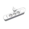 Przedłużacz Stały 3X Z Włącznikiem Oraz Gniazdami Usb A Usb C 3M...