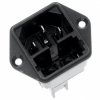Złącze IEC IEC C14 Montaż na panelu Męski 10A Proste liczba bezp 2 Szybkozłączne Schurter