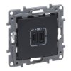 NILOE SELECTION Gniazdo 2xUSB typ c + c 3 A antracyt 762295 LEGRAND
