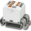 Distribution block, push-in connection, 0.14-4.0 mm², 7 pole, 24 A, 8 kV, white, 3273210