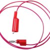 Mueller Electric BU-2030-A-24-2 Przewód pomiarowy złącze męskie bananowe 4 mm zaciski krokodylowe 0.6 m czerwony 1 szt.