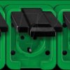 229377 Triple outlet, green, Agrar