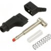 Złącze laboratoryjne bananowe 4mm wtyk 19A 600V czarny 1mm2 66.9327-21