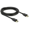 Delock 83807 DisplayPort 1.2 Cable 4K 60Hz 3m Black Gold-plated