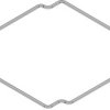 Seal, silicone, (L x W x H) 137.9 x 137.9 x 1.5 mm, gray, for series 1554, 1554QGASKET