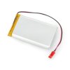 Akumulator Li-Pol Akyga 4000mAh 1S 3,7V - złącze JST-BEC + gniazdo - 80x50x8mm