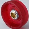 Rotary knob, 6.35 mm, PC, red, Ø 33 mm, H 14 mm, B8333633